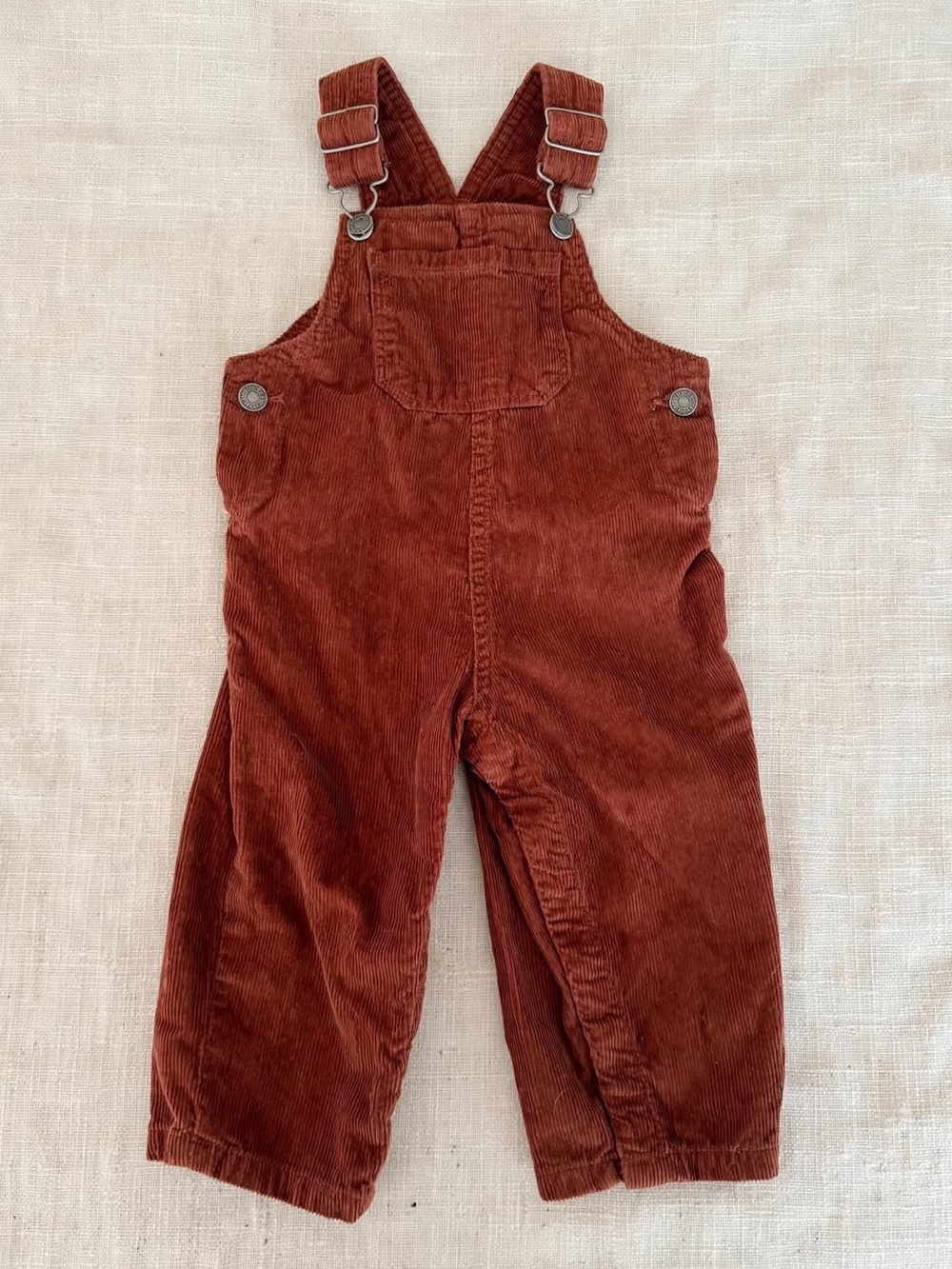 Carter's 12M Corduroy Overalls Rust Burnt Orange Fall Toddler Dungarees